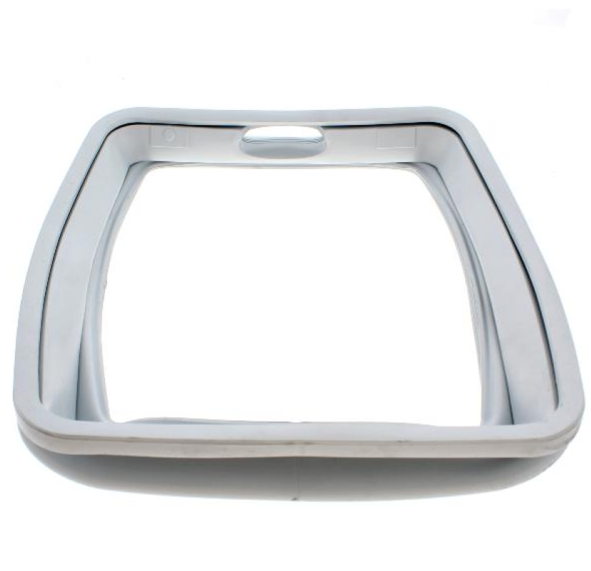 Bauknecht Manschette TL HR STD C00377143, original Ersatzteil, weiße Gummimanschette für Waschmaschinen, Nahaufnahme
