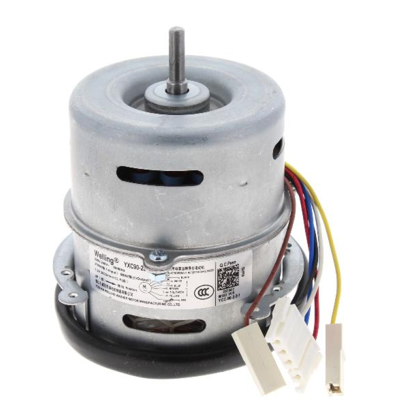 Bauknecht Motor für Dunstabzugshaube, original Ersatzteil, zeigt den Motor in einer klaren Ansicht