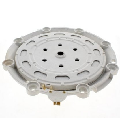 Originaler Bauknecht Waschmaschinenmotor TL DD/ALU/1200, passend für Bauknecht Waschmaschine, sichtbar mit Metallteilen und Kabelanschlüssen
