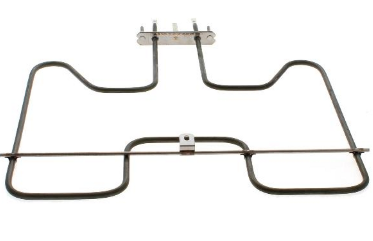Bauknecht Oberhitze Heizspirale 1800W, 230V, Originalteil, Heizgerät mit schwarzer Heizspirale und Metallbefestigung