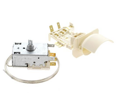 Bauknecht Thermostat Satz mit Lampenfassung, INVENSY C00382490, für Haushaltsgeräte, technische Komponente, Nahaufnahme