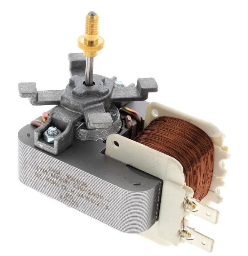 Bauknecht Umluftmotor Gebläse C00522234, original Ersatzteil, sichtbarer Motor mit Lüfter für Klimaanlage oder Lüftungssystem