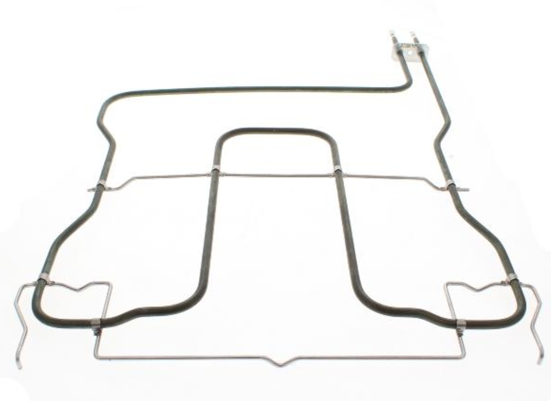 Originale Bauknecht Unterhitze 1000W 230V C00545401, Heizelement mit Kabel und Stecker, sichtbare Heizspirale
