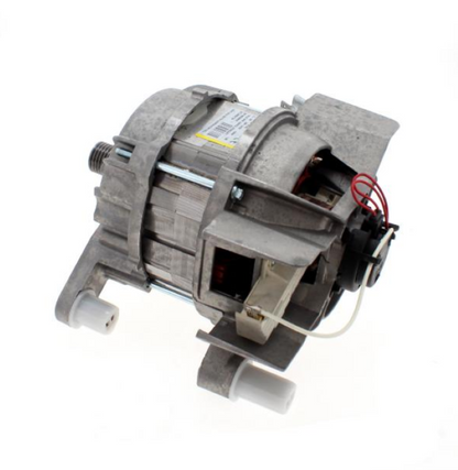 Originaler Bauknecht Motor Nidec WU112U45W00 für Waschmaschine, sichtbarer Blick auf den Motor mit Kabelanschlüssen.