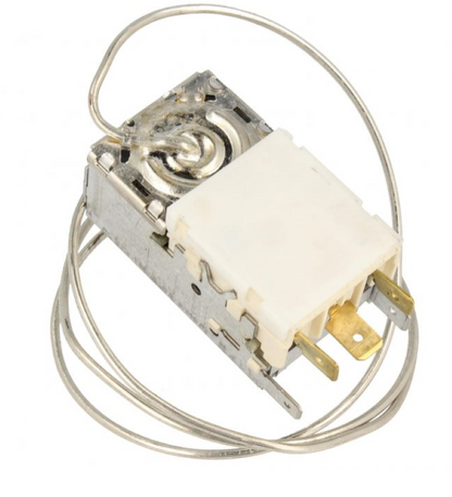 Beko Thermostat KDF26T4, passendes Ersatzteil für Kühlschrank, zeigt Bedienelement mit Temperaturregler in Nahaufnahme