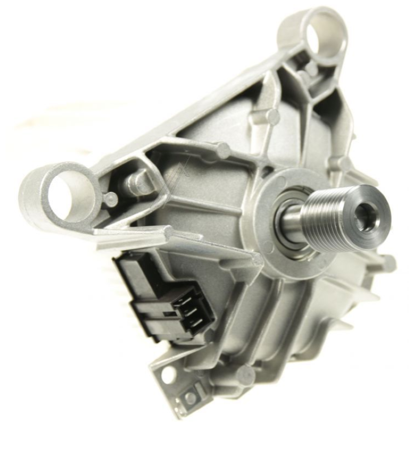 Gorenje Waschmaschinenmotor, original Ersatzteil, klar sichtbar mit Kabelverbindungen und Metallgehäuse.