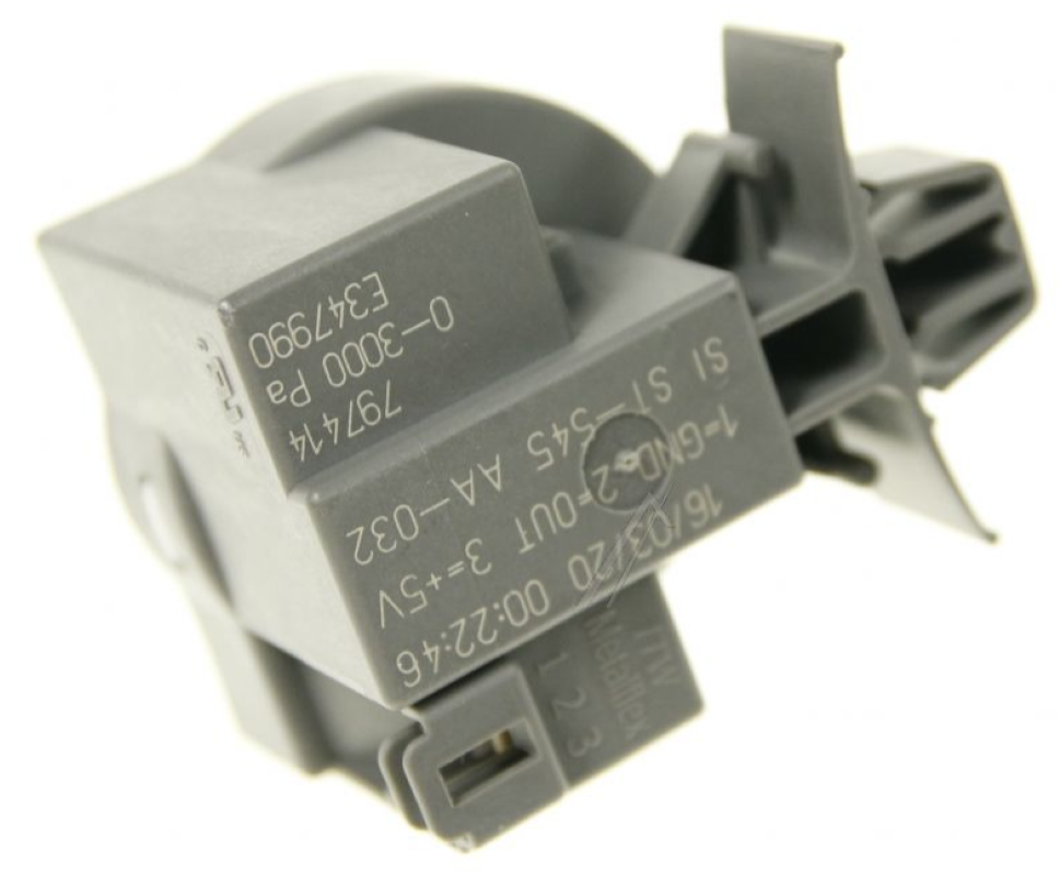 Gorenje Wassermelder für Waschmaschine, Wasserstandssensor, Originalteil 797414, zeigt den Wasserstandsensor in der Waschmaschine