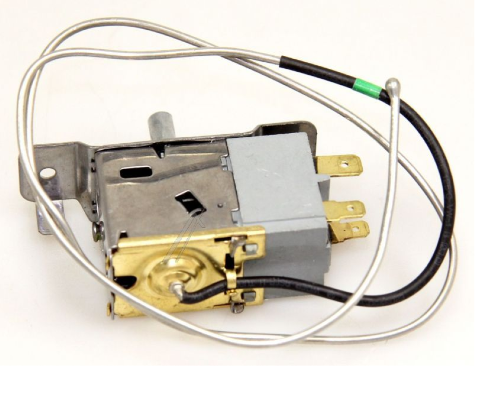 Originaler Gorenje WDFE28C-L2 Thermostat HK1093322, Nahaufnahme des thermostatischen Steuerteils mit Bedienknöpfen