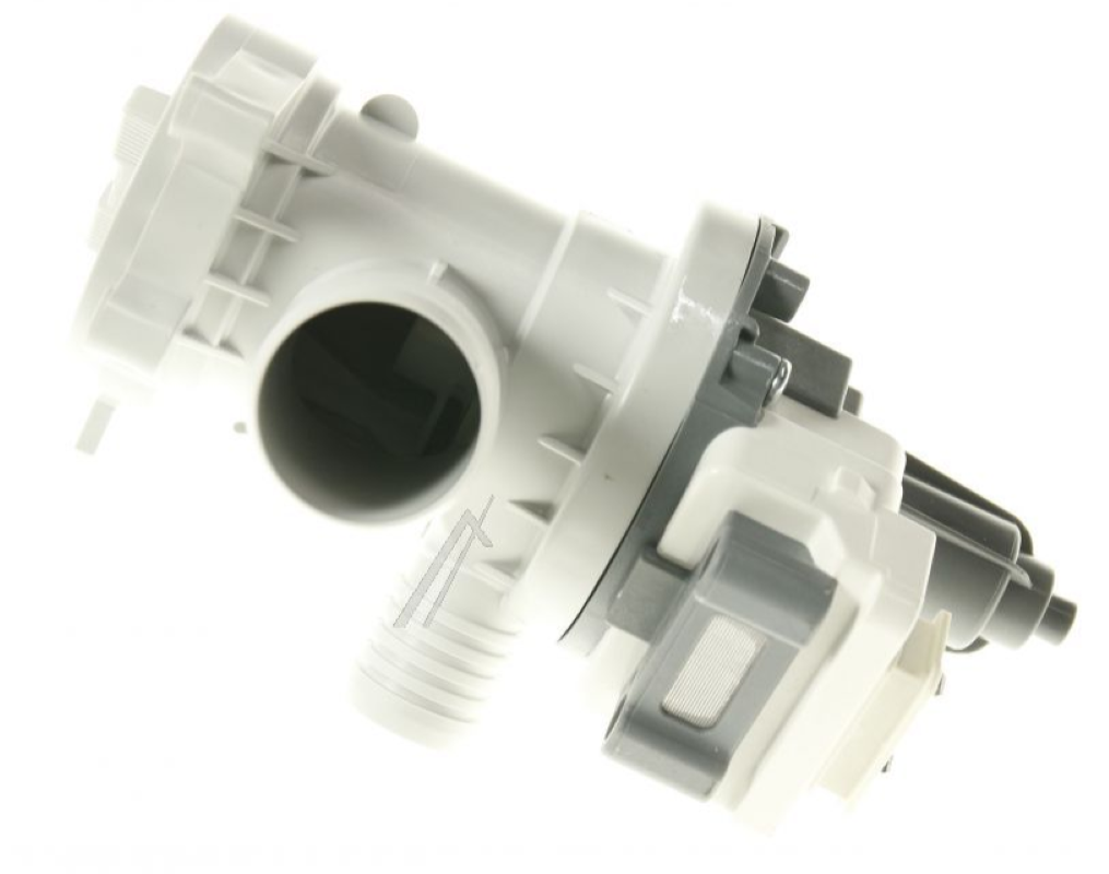 Hisense K1992064 Abflusspumpe für Waschmaschine, B12-6A, sichtbare Pumpe mit Schläuchen und Anschlussdetails