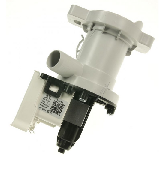 Midea Abflusspumpe für Waschmaschine, Modell TP-65-25-2-39L, zeigt die Pumpe mit Schläuchen und Anschluss.