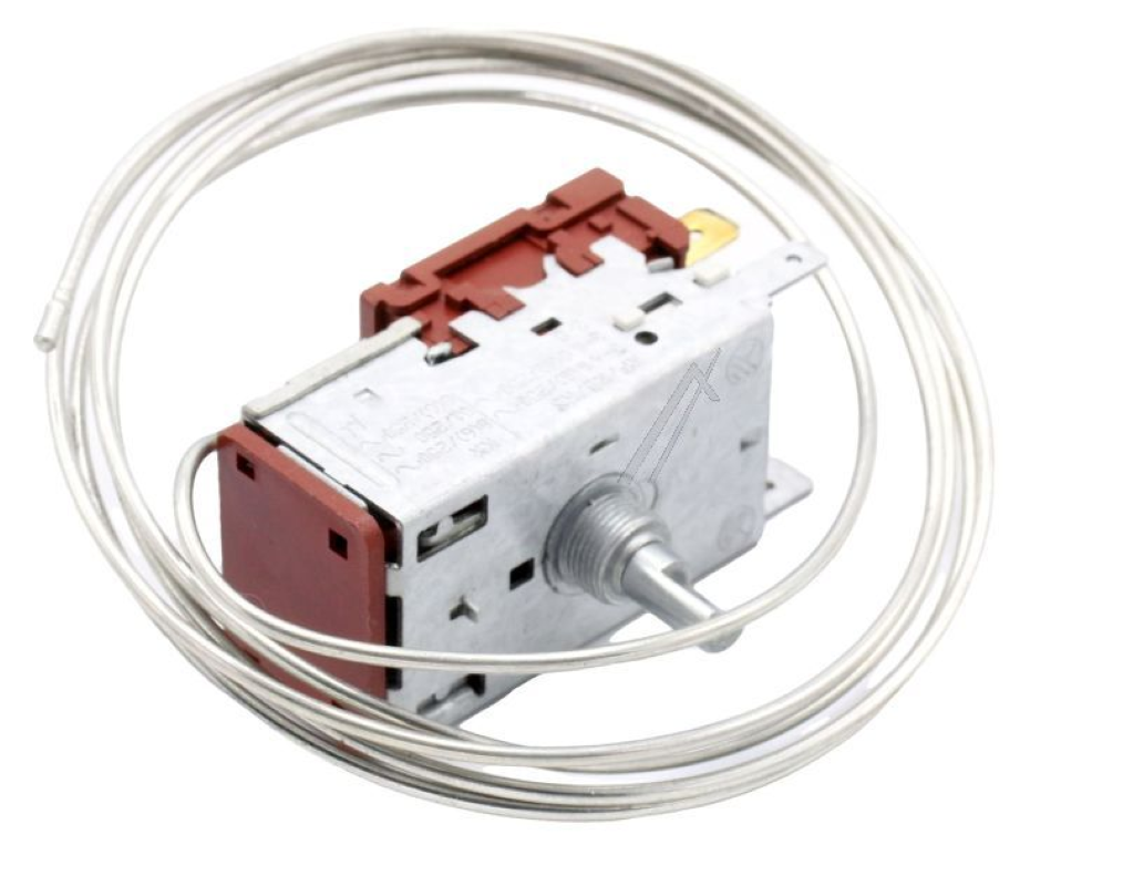 Vestel Thermostat KDF25X-E, original Teil in weiß mit Bedienelementen, für Heizgeräte und Haushaltsgeräte.