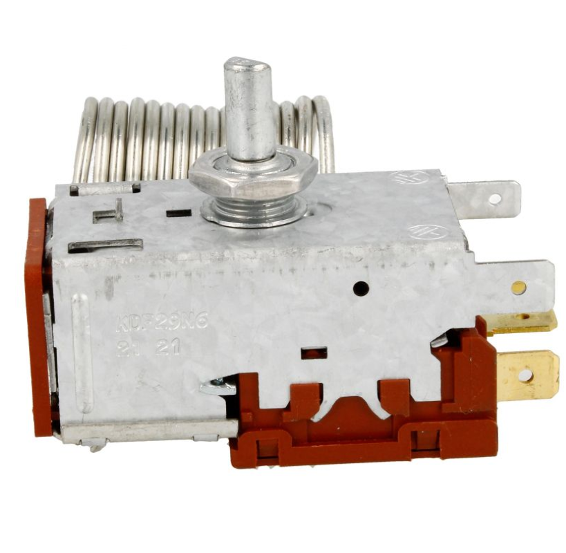 Vestel Thermostat KDF29N6 in weiß mit digitalem Display und Bedienelementen, für Heizungs- und Klimaanlagen.