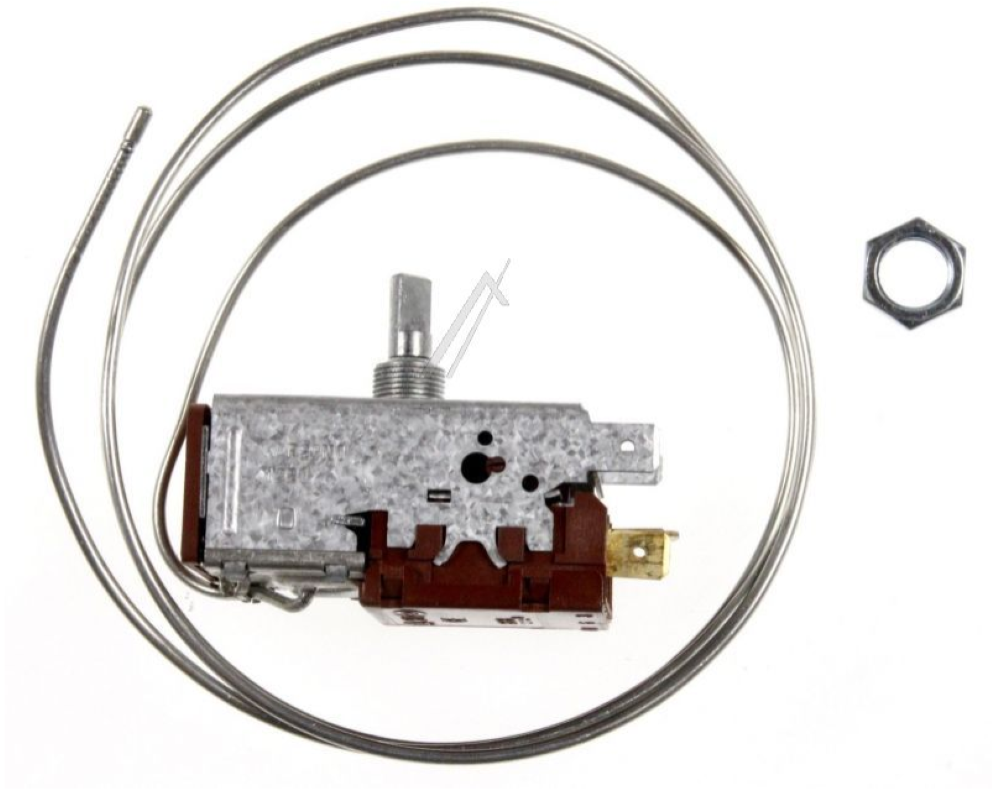 Vestel KDF29N1 Thermostat, schwarzes Gerät mit Bedienelementen, für Heizungs- und Klimasysteme, auf weißem Hintergrund.