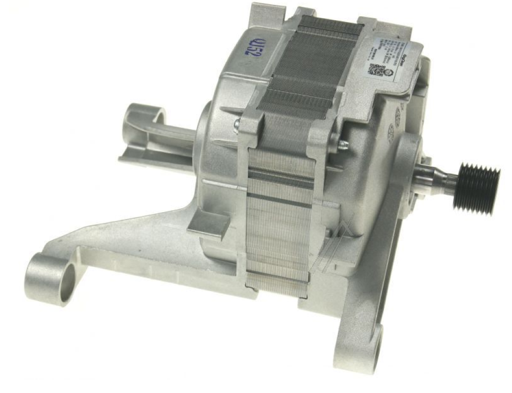 Original Vestel Motor KC 32mm Spoke BLDC Alu, kompakter Elektromotor für Haushaltsgeräte, sichtbar mit schwarzem Gehäuse