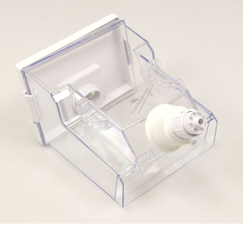 Vestel Wasserspender in schlanker Rückseite, original, mit Griff und transparentem Wasserbehälter, modernes Design